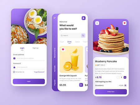 Food Delivery App by Erikawidya for SLAB Design Studio on Dribbble