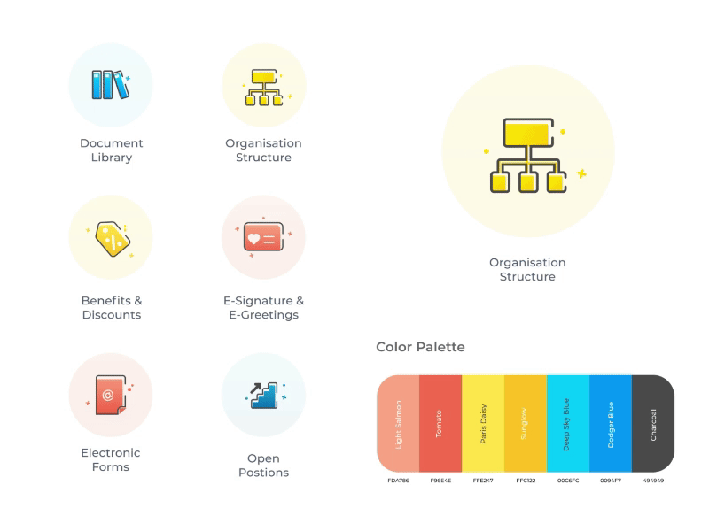 Icons Design for Employee App