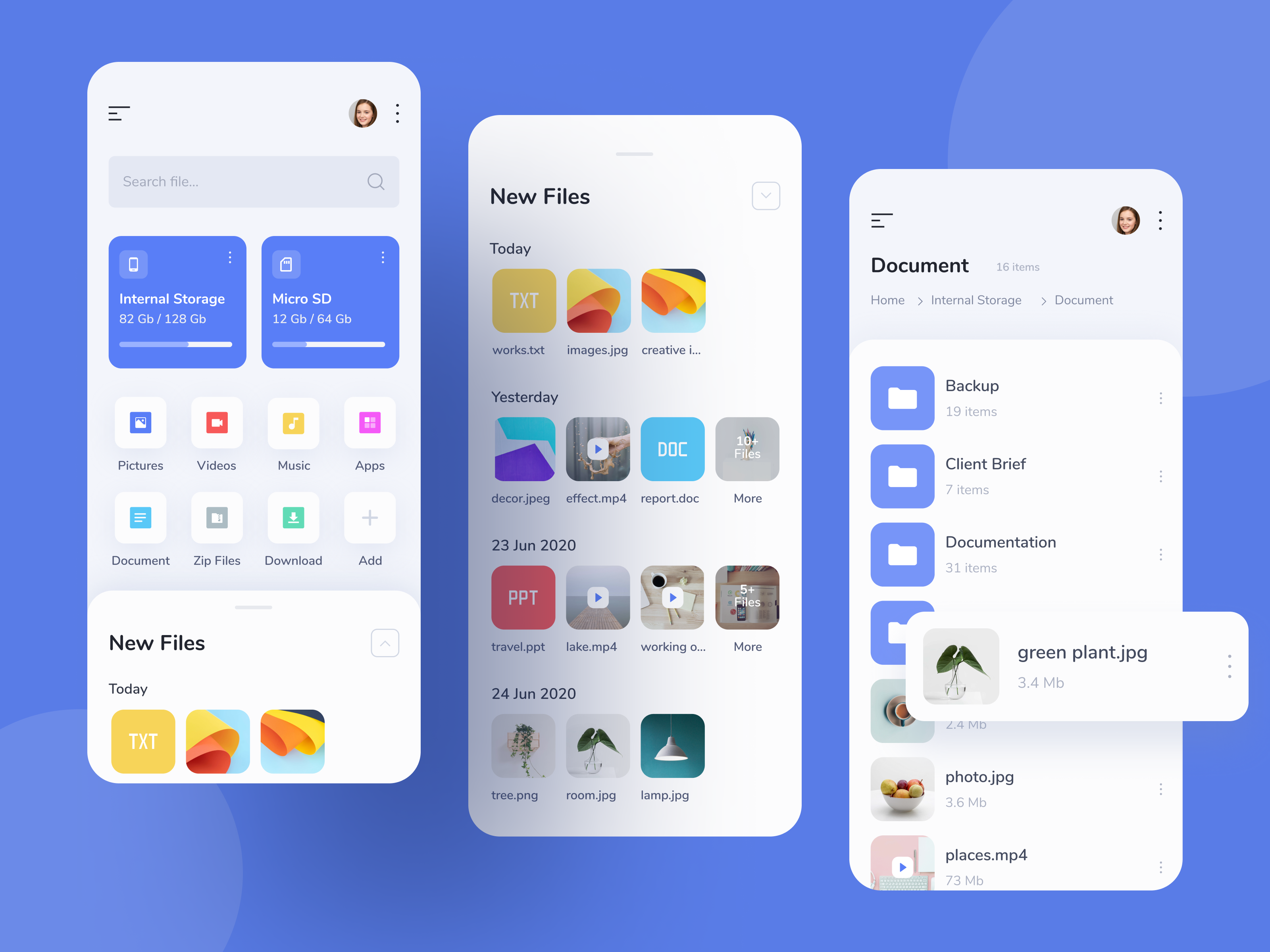 File Manager Mobile App by Yasin Hasyemi for SLAB Design Studio on Dribbble