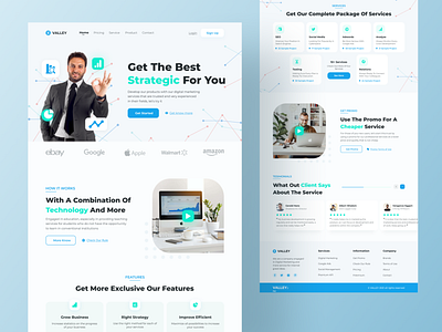 Digital marketing Website agency business company digital marketing homepage landing page marketing promotion startup ui uiux ux web design website