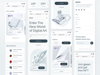 gwyn. - Clean NFT Marketplace Responsive Website