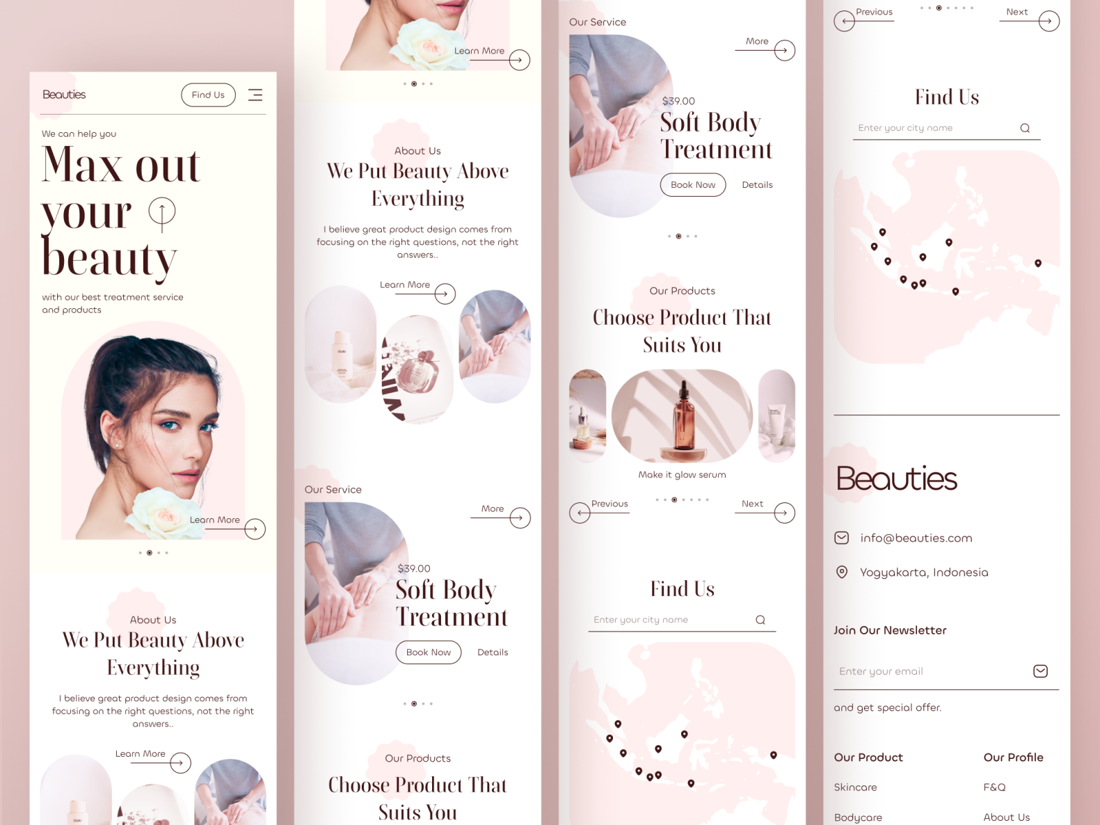 Beauties - Responsive Beauty and SPA Landing Page by Yasin Hasyemi for ...