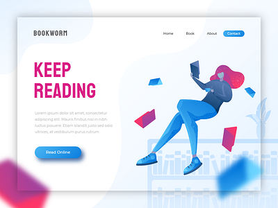 Bookworm - header illustration