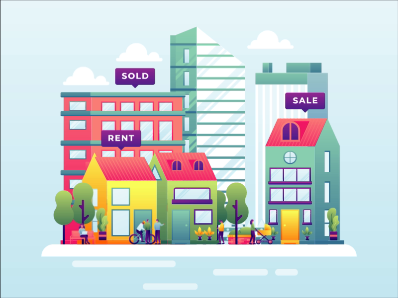 Real estate motion graphic by Yasin Hasyemi for SLAB Design Studio on