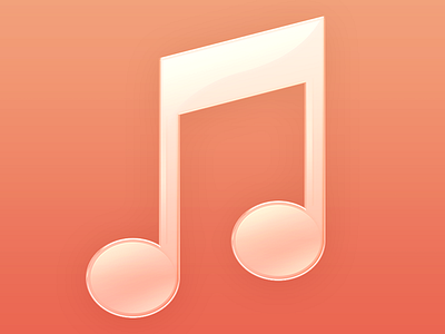 Music Note design icon ios music note theme