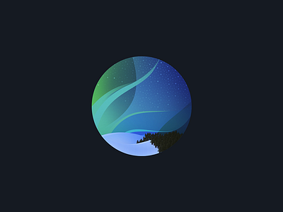Aurora auroras colour icon logo logo design