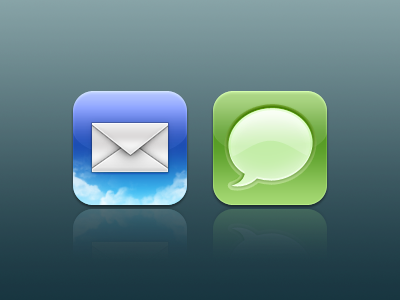 Mail and Messages alku app iphone iphone icon mail messages sam jones theme