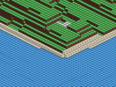 8-Bit Minecraft 16 block grass minecraft photoshop pixel pixels sam jones