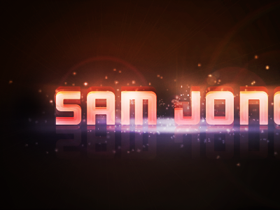 Name in Lights effects lights name photoshop sam jones typography