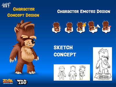 ZOOBA - (BREDO) character design concept android game bredo character design creative game game character design game concept wildlife zooba