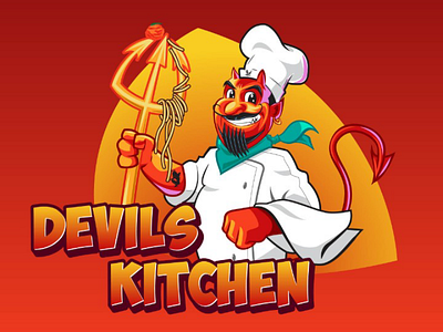 Devils Kitchen advertisement art brief chicago chilli citroentrucks creative devil devilskitchen flame food foodtruck freelance hot indianartists kitchen logo project spice wrapdesign