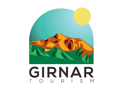 GIRNAR TOURISM art creative creativerecreation design illustration mountain portrait portrait illustration vector