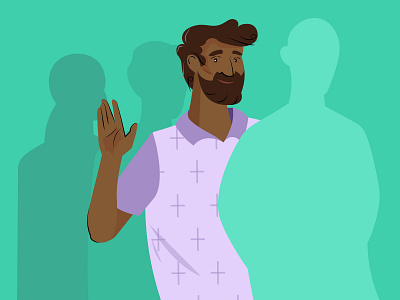 Queue adobe illustrator bharat branding character illustration design design for bharat illustration india indian man persona queue smiling man vector vector artwork waving