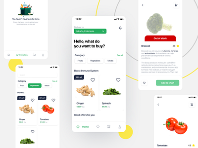 Grocery App app figmadesign food ui