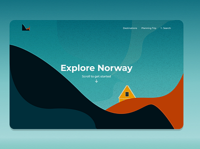 Explore Norway branding design figma figmadesign hero image ui ux