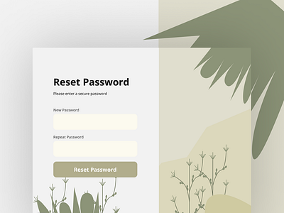 Reset Password figmadesign ui ux websitedesign