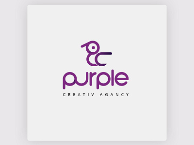 Logo Design For Purple Creative Agency adobe illustrator adobe photoshop branding creative creative agency design logo logo design logotype