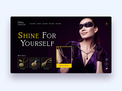 UI design for Opal Jewelry home page adobe xd design homepage homepage design jewelry ui ui design uidesign uiux uxdesign web app web app design website