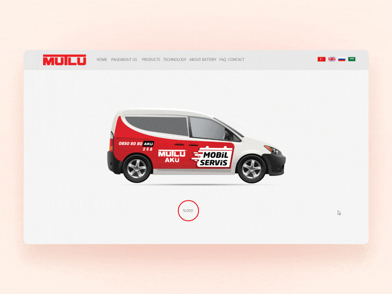 Mutlu Battery website design adobe xd adobeillustator adobephotoshop adobexd app car design graphic ui uidesign uikit web design website