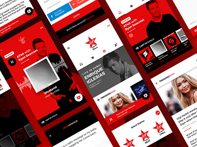 music radio app exploration mobile mobile app mobile app design radio ui ux design