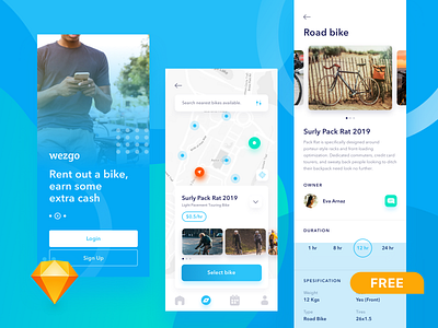 FREEBIE - bike sharing app