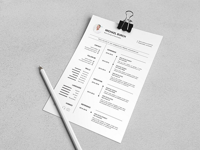 Creative Resume Design clean design corporate resume cv design cv resume template resume resume template
