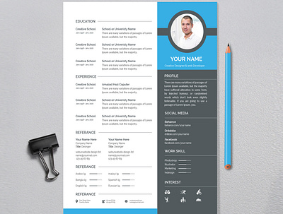 Creative Resume Design clean cv clean design clean resume corporate resume cv cv design cv resume cv resume template resume resume template