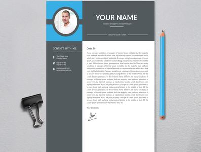 Cover letter by Masud Rana on Dribbble