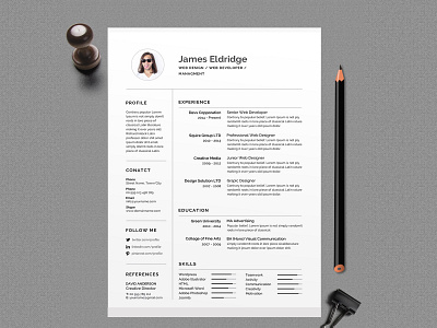 Resume Design Template clean cv clean design clean resume corporate resume cv cv design cv resume cv resume template resume resume template
