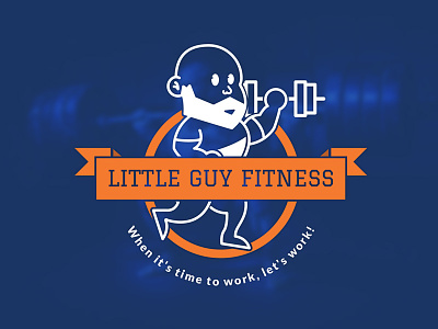 Little Guy Fitness Logo branding logo logo design