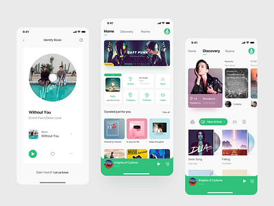 Product Design - Skybeat aftereffects animated animation app design gui interface mobile motion design music music app product design queble streaming ui