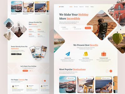 Trafilo - Travel Agency Landing Page