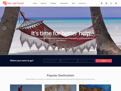 Free travel and Tour website Template bootstrap bootstrap template business website free template free templates free website template html template webdesigner website website template