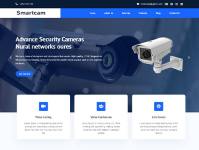 webcam website template for free