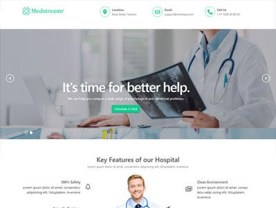 health services free medical website templates