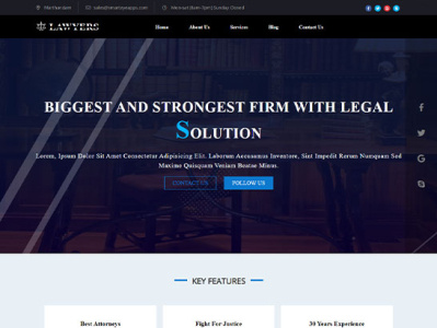 bootstrap lawyer template free download