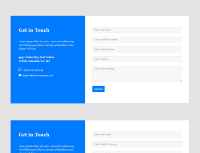 Free Contact Us From Design by Smart Eye on Dribbble