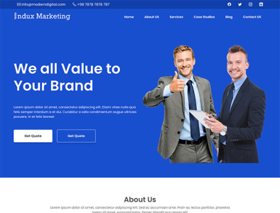 Free Marketing Website Template bootstrap free template free website template website template