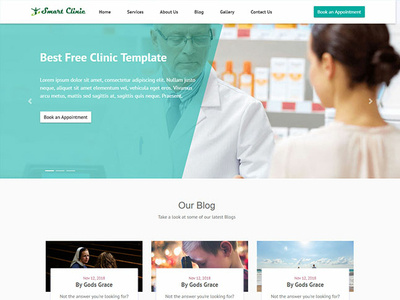 Free Clinic Bootstrap Html Website Template freewebsitetemplate hospital website template websitetemplate