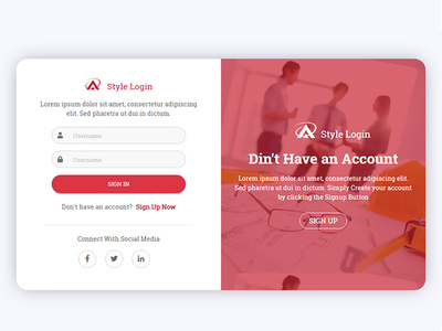 Login Page Html Website Template free templates login page website website concept