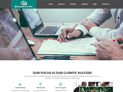 Free Investor Website Template website template