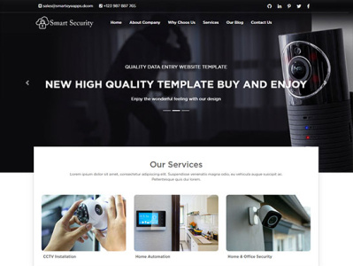 CCTV Security System Website Template