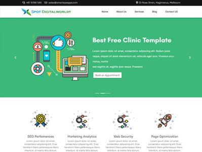 Free digital Marketing website template