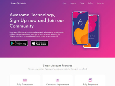 app landing page template bootstrap free template free website template
