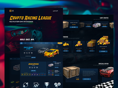 Crypto Racing League | Multiplatform Game on Blockchain