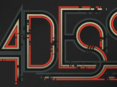 Lines lettering type typography