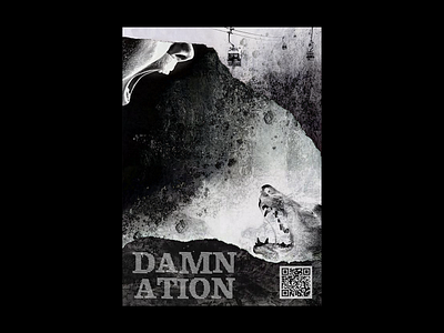 Damnation · წყევლა adobephotoshop concept damnation design graphic lettering movie movie poster poster a day poster art poster design posterart posters typography
