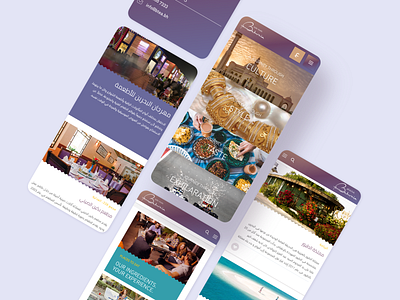 Bahrain Tourism on mobile mobile responsive tourism travel ui ux website