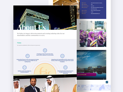 Fajr Capital Website finance website investment ui ux web website