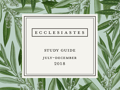 Ecclesiastes Study Guide Cover bible study cover ecclesiastes floral olive branch print